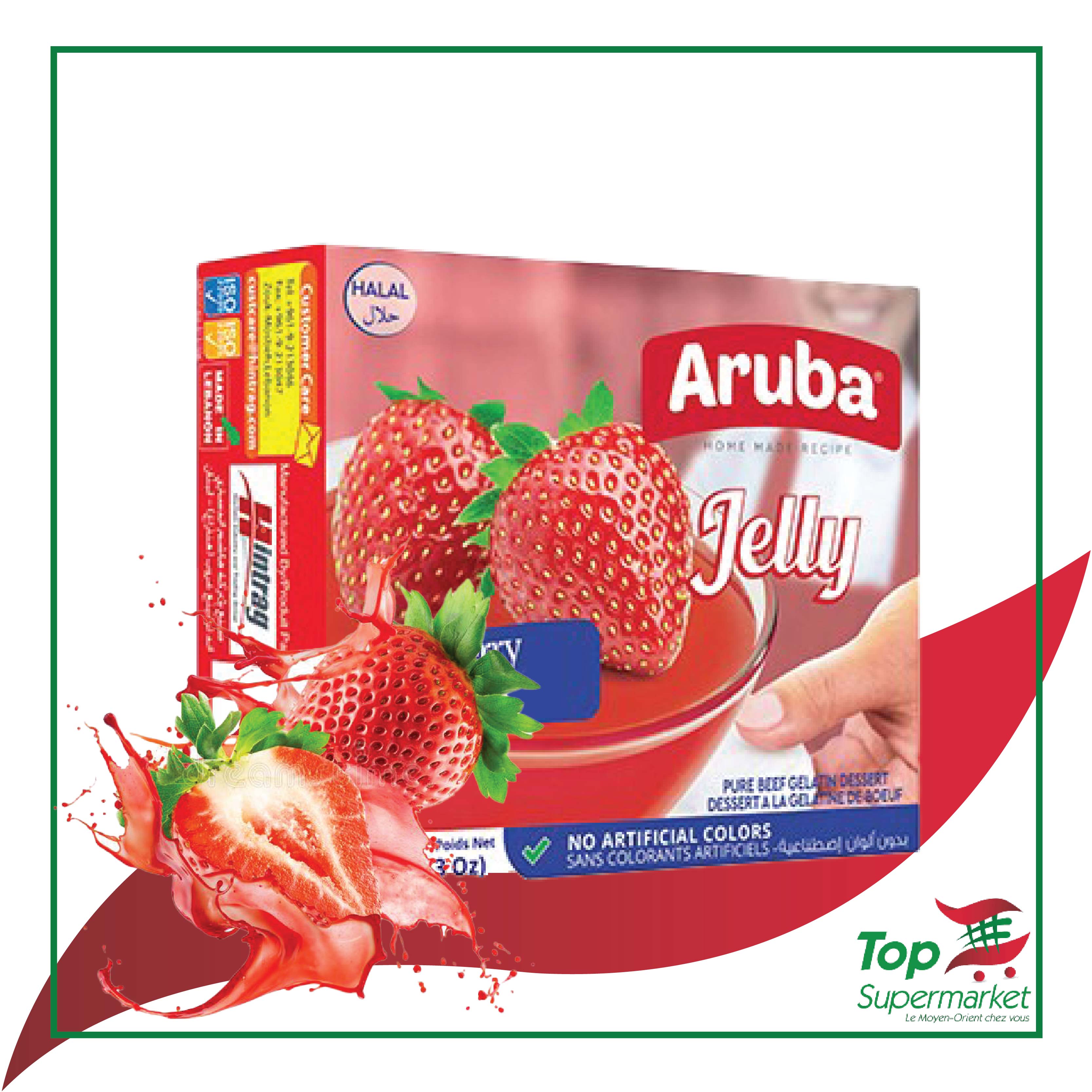 Aruba Jelly fraise 85gr HALAL